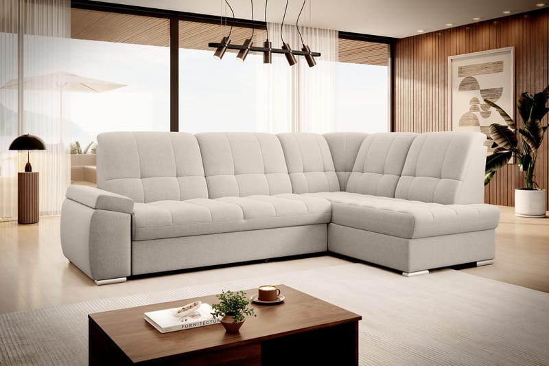 Sajana Sovesofa m. Sjeselong 3-seter - Beige - Sovesofaer