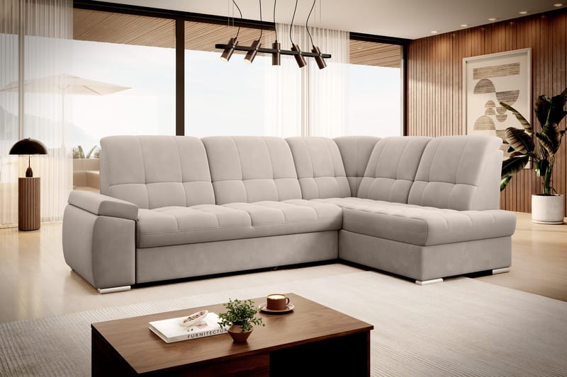 Sajana Sovesofa m. Sjeselong 3-seter - Beige - Sovesofaer