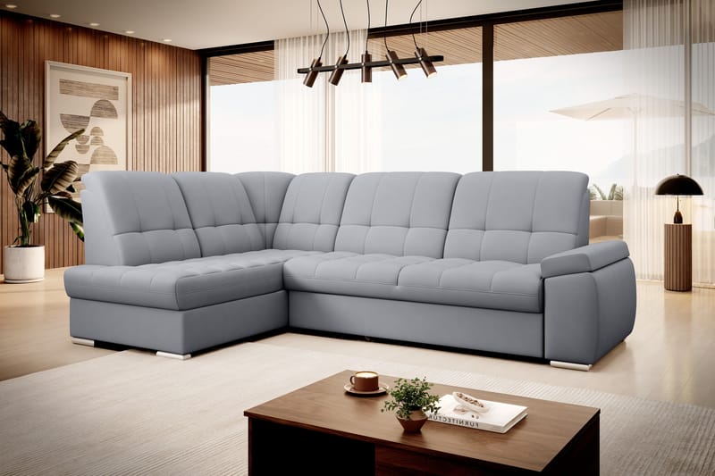 Sajana Sovesofa m. Sjeselong 3-seter - Grå - Møbler - Sofaer - Sovesofaer