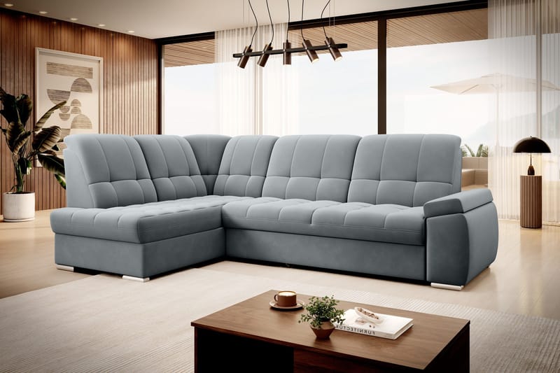 Sajana Sovesofa m. Sjeselong 3-seter - Grå - Møbler - Sofaer - Sovesofaer