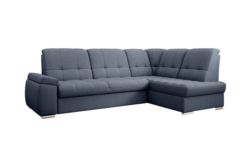 Sajana Sovesofa m. Sjeselong 3-seter - Mørkeblå - Møbler - Sofaer - Sovesofaer