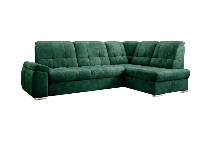 Sajana Sovesofa m. Sjeselong 3-seter - Mørkegrønn - Møbler - Sofaer - Sovesofaer
