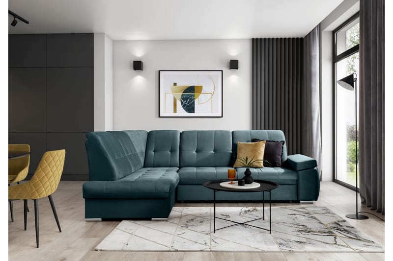 Sajana Sovesofa m. Sjeselong 3-seter - Mørkegrønn - Møbler - Sofaer - Sovesofaer