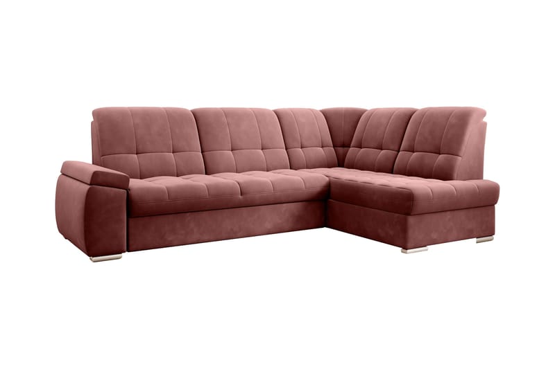 Sajana Sovesofa m. Sjeselong 3-seter - Rosa - Møbler - Sofaer - Sovesofaer