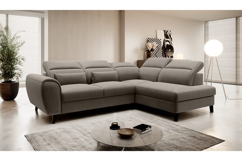 Sajda Sovesofa m. Sjeselong 3-seter - Beige - Sovesofaer