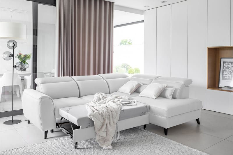 Sajda Sovesofa m. Sjeselong 3-seter - Grå - Møbler - Sofaer - Sovesofaer