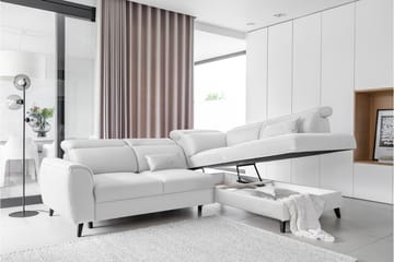 Sajda Sovesofa m. Sjeselong 3-seter - Grå - Møbler - Sofaer - Sovesofaer