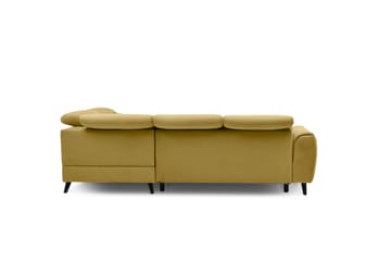 Sajda Sovesofa m. Sjeselong 3-seter - Gul - Møbler - Sofaer - Sovesofaer