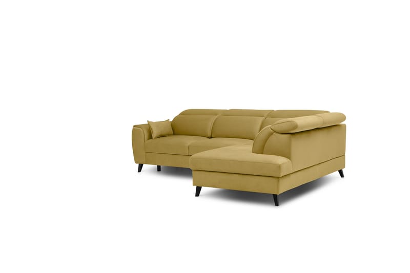 Sajda Sovesofa m. Sjeselong 3-seter - Gul - Møbler - Sofaer - Sovesofaer