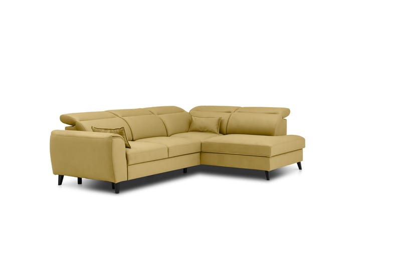 Sajda Sovesofa m. Sjeselong 3-seter - Gul - Møbler - Sofaer - Sovesofaer