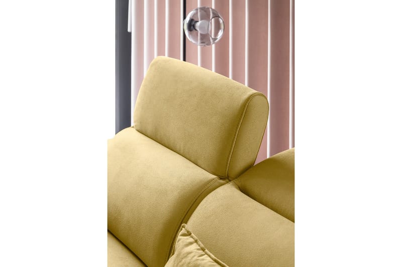 Sajda Sovesofa m. Sjeselong 3-seter - Gul - Møbler - Sofaer - Sovesofaer