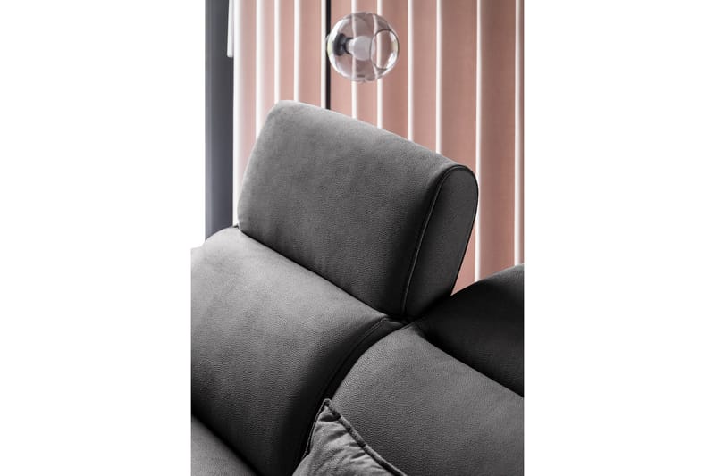 Sajda Sovesofa m. Sjeselong 3-seter - Mørkegrå - Møbler - Sofaer - Sovesofaer