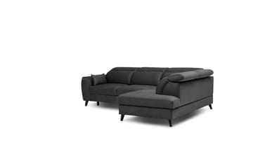 Sajda Sovesofa m. Sjeselong 3-seter - Mørkegrå - Møbler - Sofaer - Sovesofaer