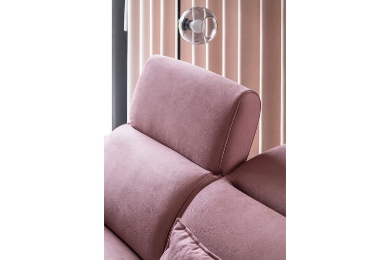 Sajda Sovesofa m. Sjeselong 3-seter - Rosa - Sovesofaer