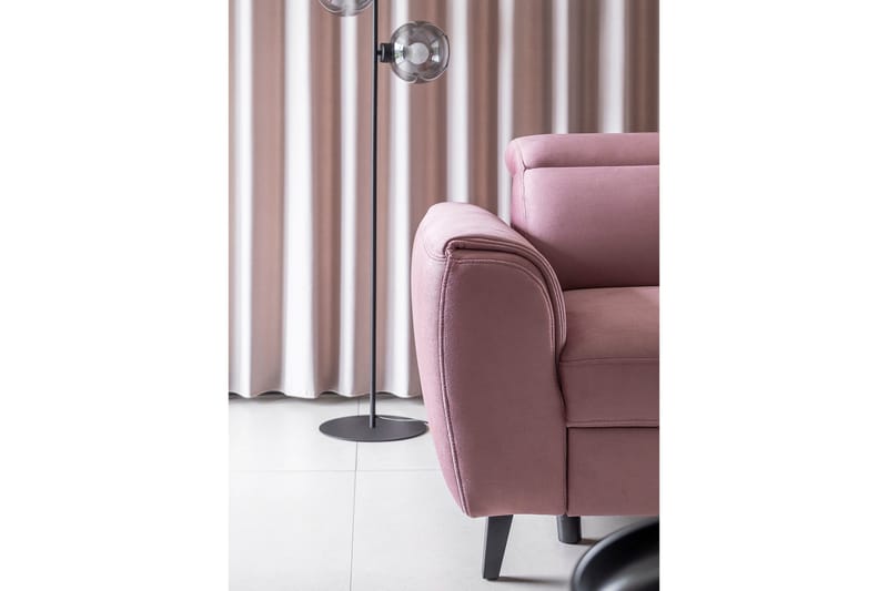 Sajda Sovesofa m. Sjeselong 3-seter - Rosa - Møbler - Sofaer - Sovesofaer