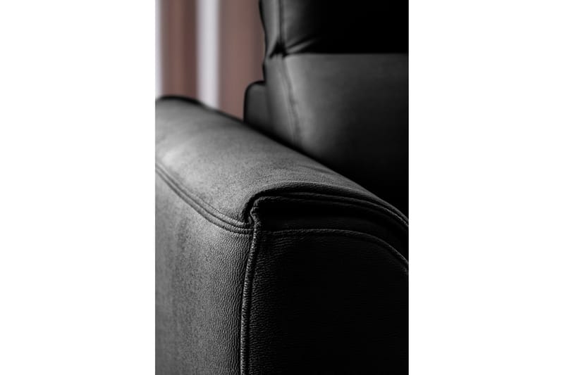 Sajda Sovesofa m. Sjeselong 3-seter - Svart - Møbler - Sofaer - Sovesofaer