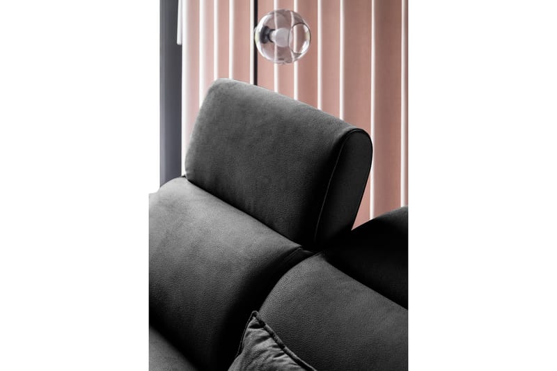 Sajda Sovesofa m. Sjeselong 3-seter - Svart - Møbler - Sofaer - Sovesofaer