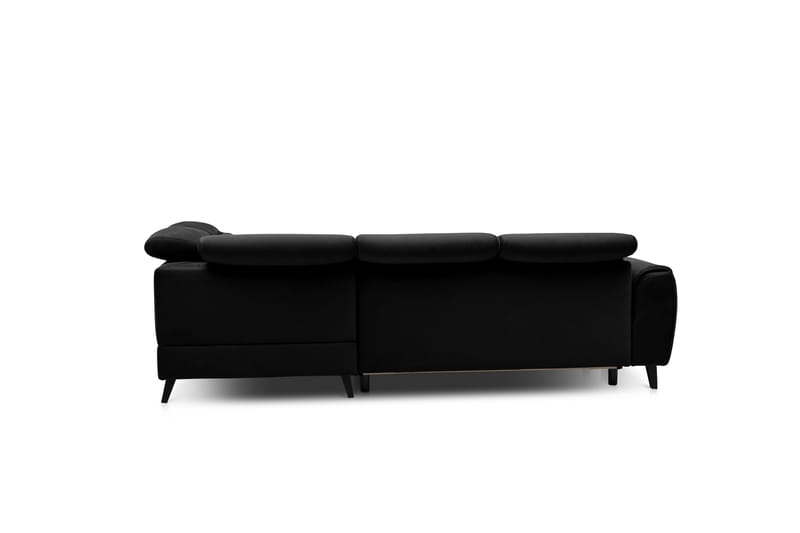 Sajda Sovesofa m. Sjeselong 3-seter - Svart - Møbler - Sofaer - Sovesofaer