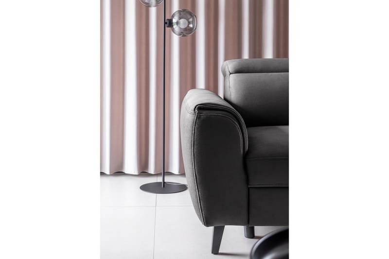 Sajda Sovesofa m. Sjeselong 3-seter - Svart - Møbler - Sofaer - Sovesofaer