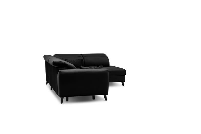 Sajda Sovesofa m. Sjeselong 3-seter - Svart - Møbler - Sofaer - Sovesofaer