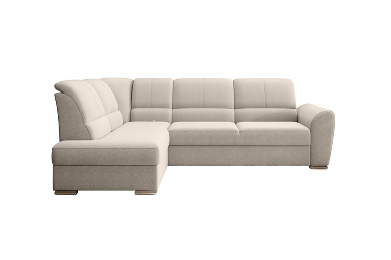 Sajmon Sovesofa m. Sjeselong 3-seter - Beige - Møbler - Sofaer - Sovesofaer
