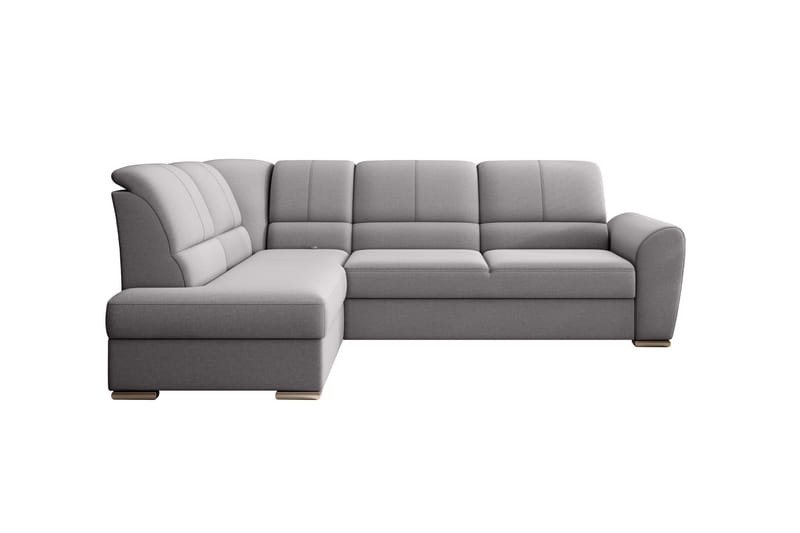 Sajmon Sovesofa m. Sjeselong 3-seter - Grå - Møbler - Sofaer - Sovesofaer