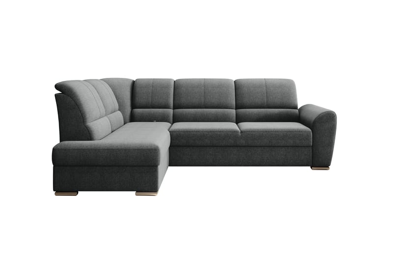 Sajmon Sovesofa m. Sjeselong 3-seter - Grå - Møbler - Sofaer - Sovesofaer