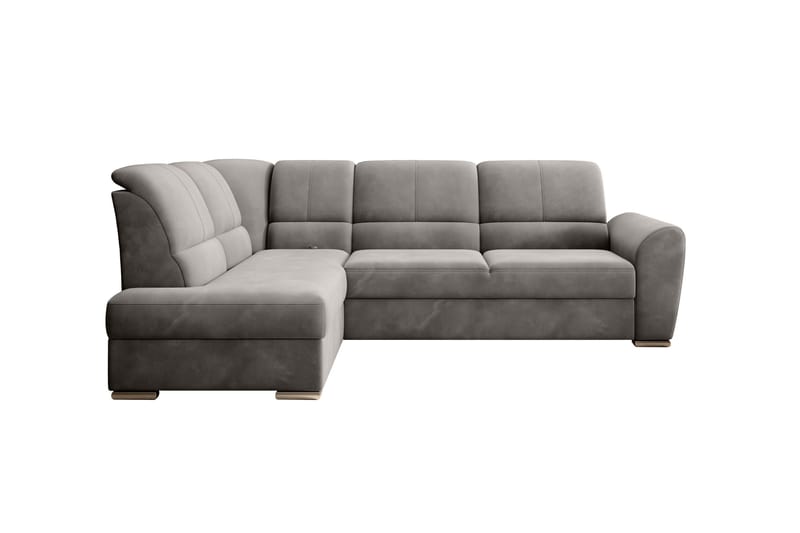 Sajmon Sovesofa m. Sjeselong 3-seter - Grå - Møbler - Sofaer - Sovesofaer