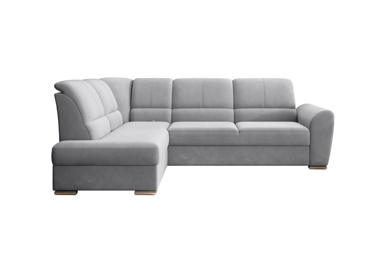 Sajmon Sovesofa m. Sjeselong 3-seter - Grå - Møbler - Sofaer - Sovesofaer