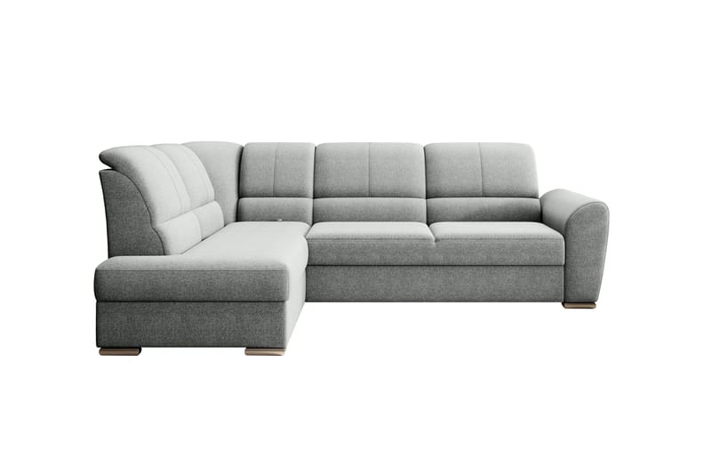 Sajmon Sovesofa m. Sjeselong 3-seter - Grå - Møbler - Sofaer - Sovesofaer