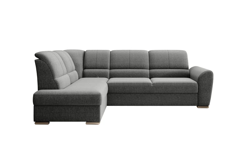 Sajmon Sovesofa m. Sjeselong 3-seter - Grå - Møbler - Sofaer - Sovesofaer