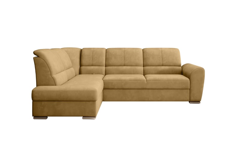 Sajmon Sovesofa m. Sjeselong 3-seter - Gul - Møbler - Sofaer - Sovesofaer