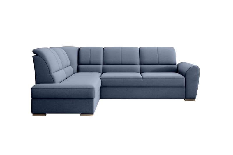 Sajmon Sovesofa m. Sjeselong 3-seter - Mørkeblå - Møbler - Sofaer - Sovesofaer