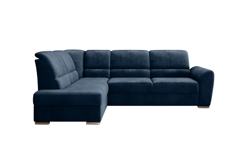 Sajmon Sovesofa m. Sjeselong 3-seter - Mørkeblå - Møbler - Sofaer - Sovesofaer