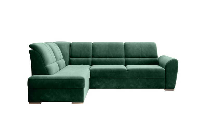 Sajmon Sovesofa m. Sjeselong 3-seter - Mørkegrønn - Møbler - Sofaer - Sovesofaer