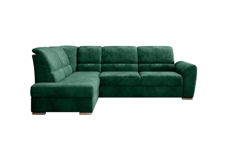 Sajmon Sovesofa m. Sjeselong 3-seter - Mørkegrønn - Møbler - Sofaer - Sovesofaer