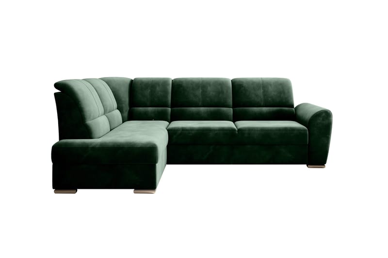 Sajmon Sovesofa m. Sjeselong 3-seter - Mørkegrønn - Møbler - Sofaer - Sovesofaer