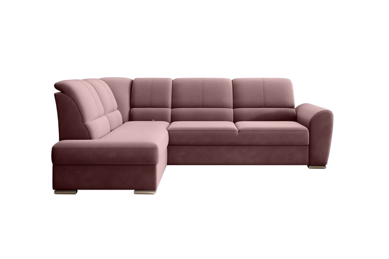 Sajmon Sovesofa m. Sjeselong 3-seter - Rosa - Sovesofaer