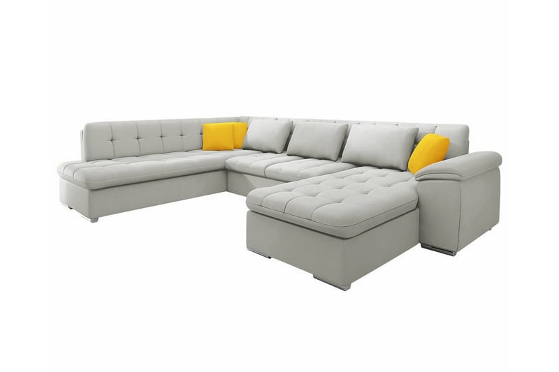 Sakri 5-seters Hjørnesovesofa - Grå - Møbler - Sofaer - Sovesofaer