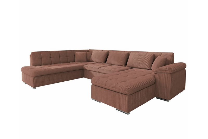 Sakri 5-seters Hjørnesovesofa - Lyse brun - Møbler - Sofaer - Sovesofaer