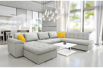 Sakri 5-seters Hjørnesovesofa - Lysegrå - Møbler - Sofaer - Sovesofaer