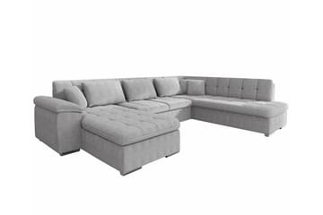Sakri 5-seters Hjørnesovesofa - Lysegrå - Møbler - Sofaer - Sovesofaer