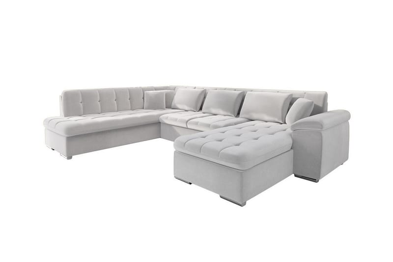 Sakri 5-seters Hjørnesovesofa - Lysegrå - Møbler - Sofaer - Sovesofaer