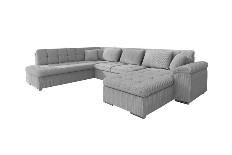 Sakri 5-seters Hjørnesovesofa - Lysegrå/Mørkegrå - Møbler - Sofaer - Sovesofaer