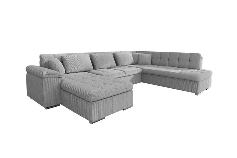 Sakri 5-seters Hjørnesovesofa - Lysegrå/Mørkegrå - Møbler - Sofaer - Sovesofaer
