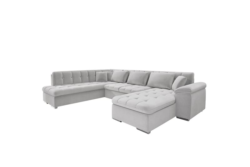 Sakri 5-seters Hjørnesovesofa - Lysegrå/Mørkegrå - Møbler - Sofaer - Sovesofaer