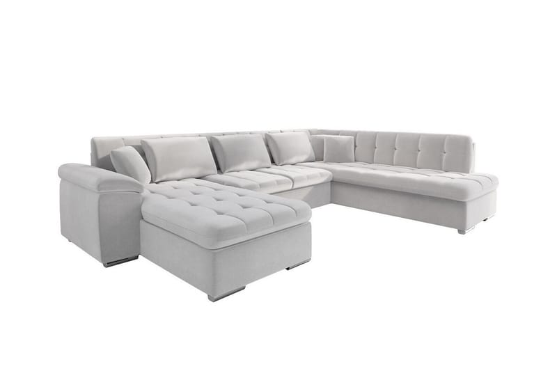 Sakri 5-seters Hjørnesovesofa - Lysegrå/Mørkegrå - Møbler - Sofaer - Sovesofaer