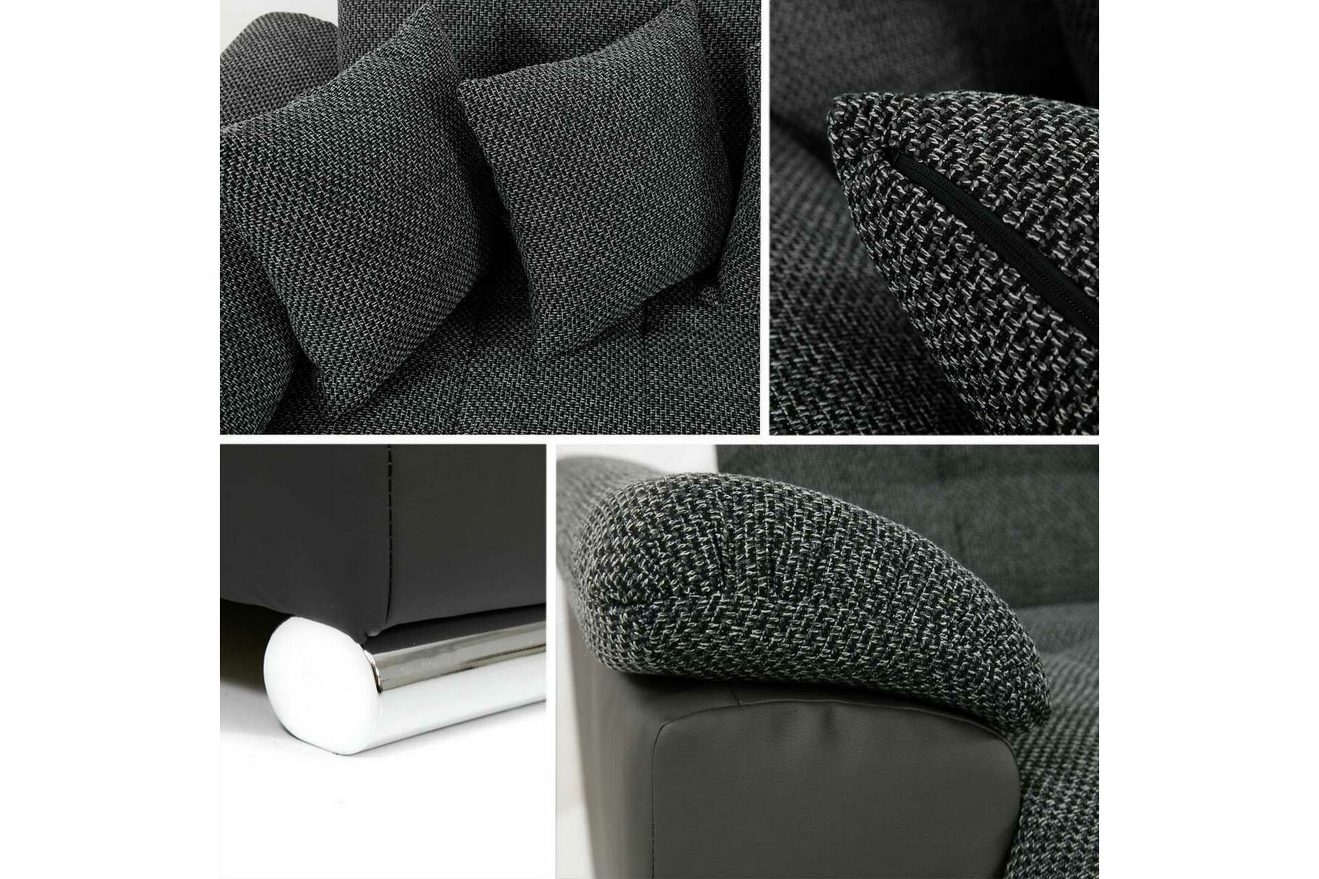 Sakri 5-seters Hjørnesovesofa - Mørkebrun - Møbler - Sofaer - Sovesofaer