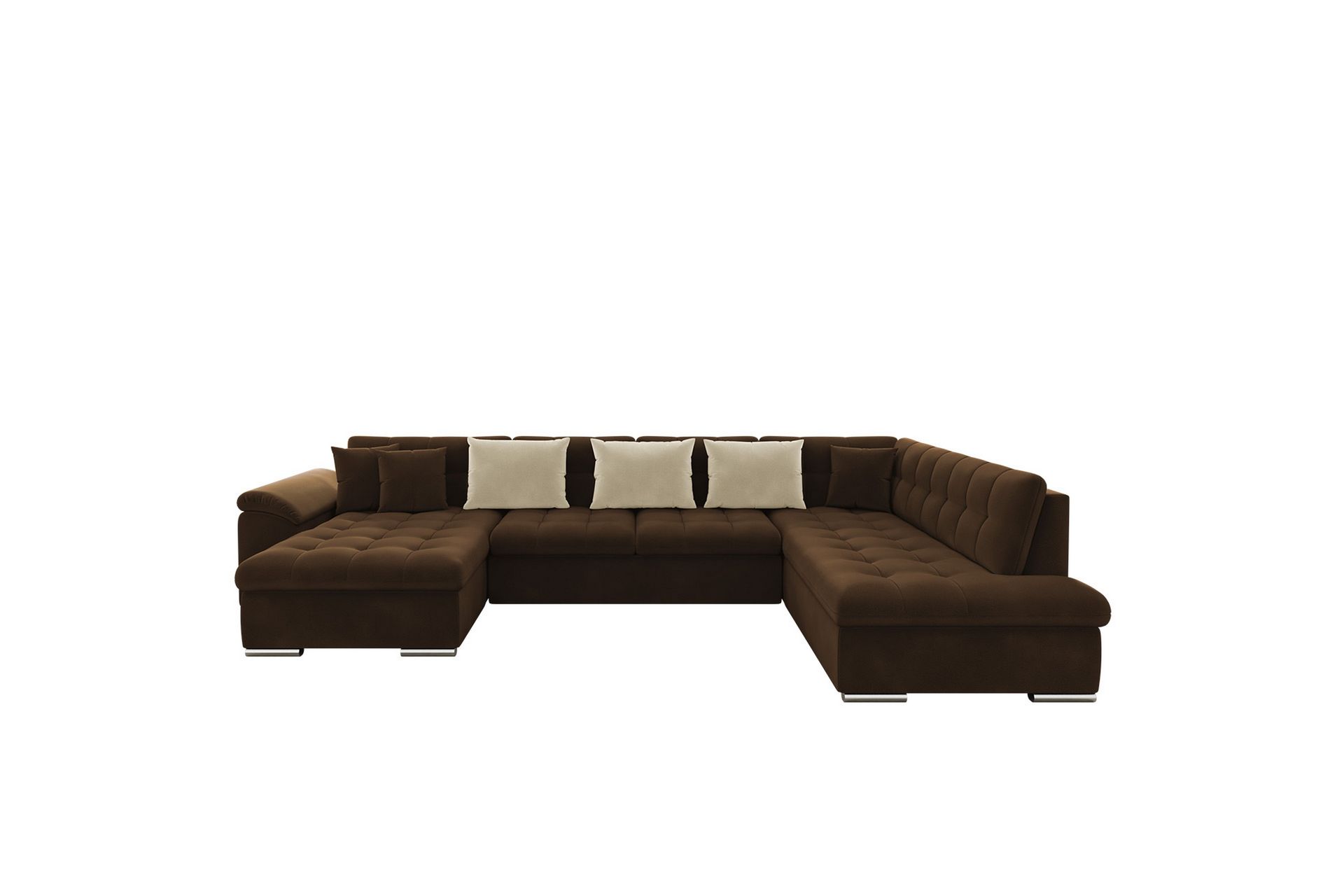 Sakri 5-seters Hjørnesovesofa - Mørkebrun - Møbler - Sofaer - Sovesofaer