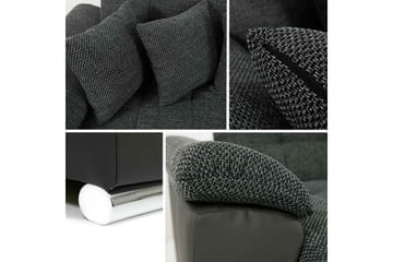 Sakri 5-seters Hjørnesovesofa - Svart - Møbler - Sofaer - Sovesofaer